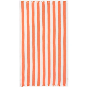 Striped Gauze Pamuk Peştamal Coral 90 x 175