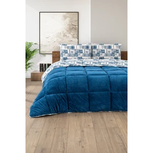 Battal Boy Lüx Wellsoft Yorgan Çift Taraflı Yastık Kılıflı 215 x 235  cm  Yorgan + Yastık Kılıfı Set
