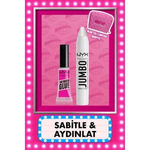 NYX Professional Makeup Sabitle & Aydınlat Kaş Seti Makyaj Çantası Hediyeli
