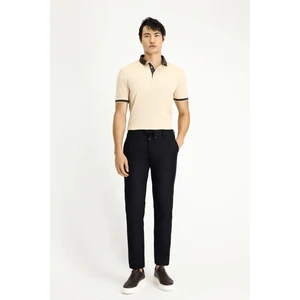 Regular Fit Beli Lastikli İpli Likralı Pantolon