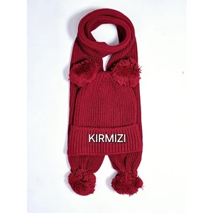 Kız&erkek Selanik Örgü Ponponlu Atkı Bere Takımı 1-5 Yaş