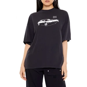 Araba Baskılı Oversize Tişört