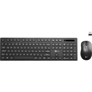 KW201 Kablosuz Türkçe Q Klavye & Mouse Set Siyah