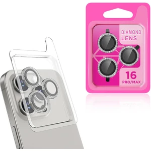 Apple iPhone 16 Pro Max Cl-06 Kamera Lens Koruyucu-Titanyum-Gri