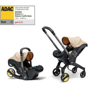 İ Bebek Arabasına Dönüşen Tekerlekli Gr 0 İSize Ana Kucağı Oto Koltuğu - Sahara Sand