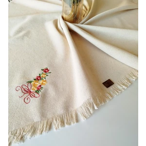 Buldan Cendere Kumaş Otantik Nakışlı Masa Örtüsü 105X105 cm