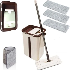Yeni Nesil Microfiber Tablet Mop 3 Paspaslı Temizlik Seti 2 Hazne