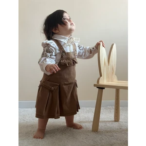 peramore Gömlekli & Çantalı Jile Kız Bebek Elbisesi