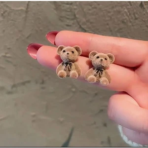 Bete Jelewery Teddy Küpe-Kahve Rengi