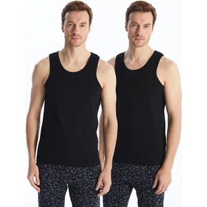 LC Waikiki Optik Beyaz U Yaka Penye Erkek Atlet 2'li