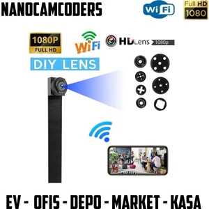 1k° 1080P Mini Wifi Güvenlik Kamerası Mikro Gözetleme Güvenlik Gizli Video Güvenlik Kamera Uzak Izle