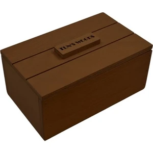 Ahşap Kutu Kapaklı Kulplu Dekoratif  25CM x 14CM Genişlik 10CM Yük.