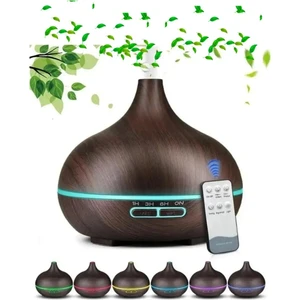Hava Nemlendirici Ve Aroma Koku Difüzörü 550ml Kumandalı Led Işıklı