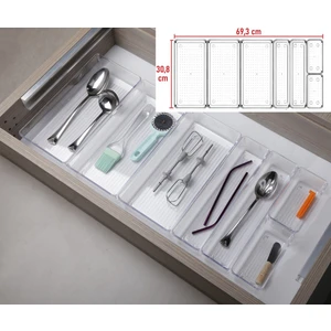 Bozhouse7'li Kepçelik Set Modüler Organizer Kepçe Tahta Kaşık Çekmece Içi Düzenleyici