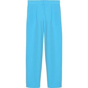 Beli Lastikli Kumaş Pantolon Mavi