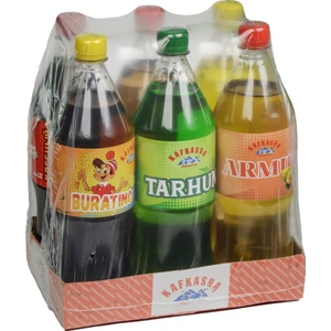 Kafkasya Meşrubatları 6 Adet ÇEŞİTLİ Aromalı Gazlı İçecekler (1 Lt. x 6 Adet)