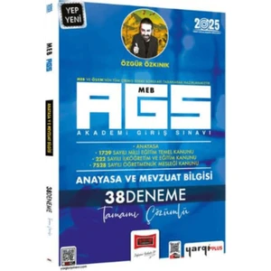 Yargı Yayınevi 2025 MEB - AGS Anayasa ve Mevzuat Bilgisi Tamamı Çözümlü 38 Deneme