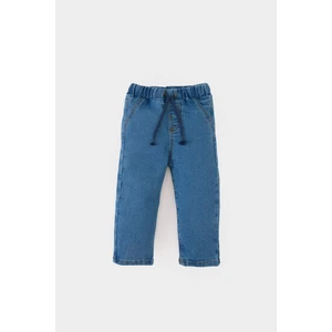 Erkek Bebek Düz Paça Beli Lastikli Basic Düz Jean Pantolon B6733A525SP