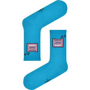 Mavi Radyo Desenli Tenis Çorabı