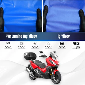 Honda X-Adv 350 Motosiklet Brandası Su Geçirmez Branda Mavi Branda Motor Branda