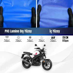 Yamaha Xsr 125 Motosiklet Brandası Su Geçirmez Branda Mavi Branda Motor Branda