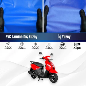 Volta Apec 49 4 Motosiklet Brandası Su Geçirmez Branda Mavi Branda Motor Branda