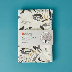 Soft Ethereal Pvc Masa Örtüsü - Taş - 140X200 cm