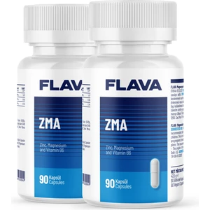 FLAVA ZMA | Çinko Magnezyum B6 Vitamini - 90 Kapsül x 2 Adet