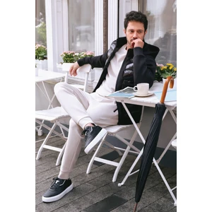 Erkek Bej Soft Touch Regular Fit Jogger Eşofman Altı A22y3435