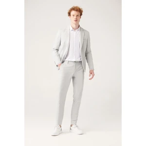 Erkek Gri Bi-stretch Yandan Cepli Chino Pantolon A31y3204