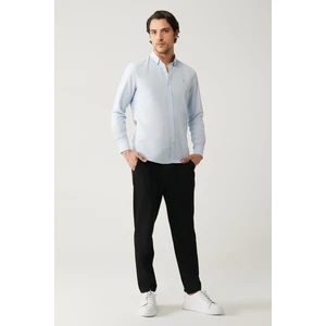 Erkek Siyah Relaxed Fit Yandan Cepli Bağcıklı Jogger Pantolon B003005