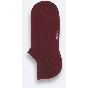 Erkek Bordo Pamuklu Sneaker Çorap B008553