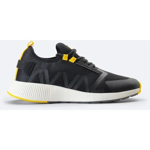 Erkek Siyah Baskılı Esnek Taban Sneaker Ayakkabı A31y8039