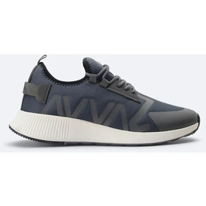 Erkek Antrasit Baskılı Esnek Taban Sneaker A31y8039