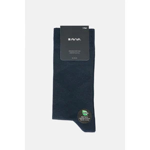 Erkek Lacivert Desenli Bambu Soket Çorap A32y8526
