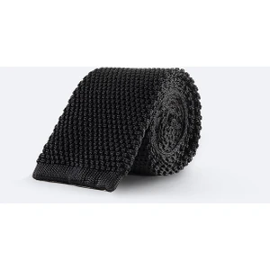 Erkek Siyah Mikrofiber Örgü Kravat A32y9900