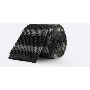 Erkek Lacivert Mikrofiber Örgü Kravat A32y9902
