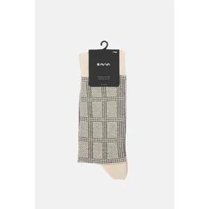 Erkek Gri Desenli Bambu Soket Çorap A32y8520