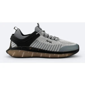Erkek Gri Esnek Taban Sneaker Ayakkabı A32y8002