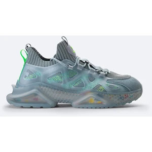 Erkek Gri Esnek Taban Sneaker Ayakkabı A32y8001