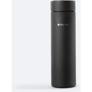 Erkek Siyah Sport Isı Göstergeli Paslanmaz %100 Çelik Termos 500 ML B009903