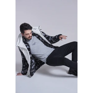 Erkek Gri Bisiklet Yaka 3 Iplik Şardonlu Baskılı Sweatshirt A32y1273
