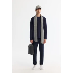 Erkek Lacivert Yandan Cepli Beli Lastikli Bağcıklı Duble Paça Jogger Pantolon E003000