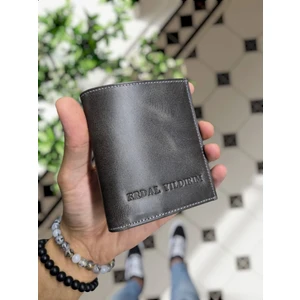 Visso Leather Visso 111 Cepli  Deri Cüzdan Isme Özel Bozuk Para Cepli Fermuarlı Çıtçıtlı Kadın Erkek Çanta