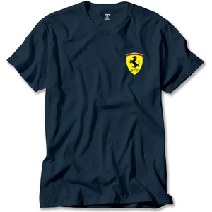 Ferrari Logo Lacivert Tişört