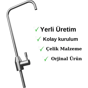 304 Paslanmaz Kare Su Arıtma Musluğu