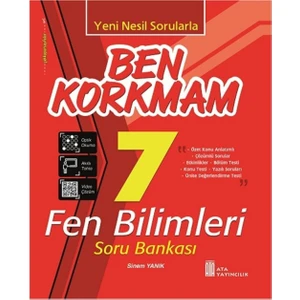 Ata Yayıncılık 7.Sınıf Ben Korkmam Fen Bilimleri Soru Bankası