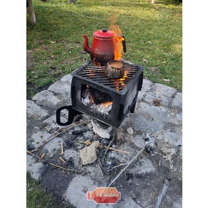 Katlanabilir Sac Kare Mangallık