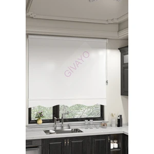 Ekru Stor Zebra Güneşlik Perde Etek Dilimli Modern Kumaş