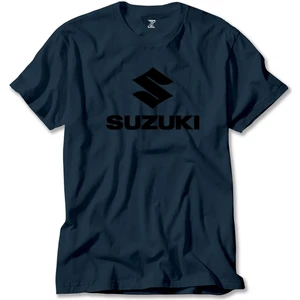Z zepplin Suzuki Logo Text Black Lacivert Tişört